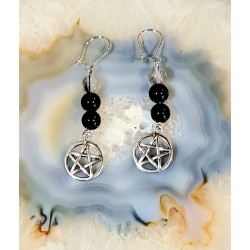 Boucles d'oreilles Pentacle...