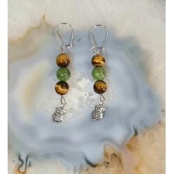 Boucles d'oreilles Chouette