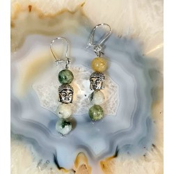 Boucles d'oreilles Bouddha