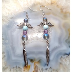 Boucles d'oreilles Plume...