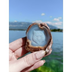 Calcédoine bleue tigre 004