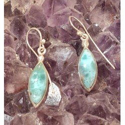 Boucles d'oreilles Larimar 007