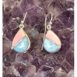Boucles d'oreilles Larimar...