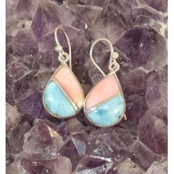 Boucles d'oreilles Larimar...