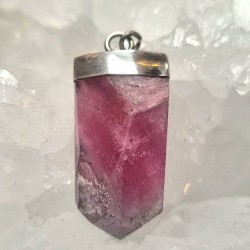 Pendentif tourmaline rose 002