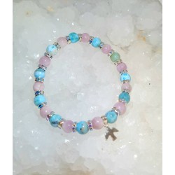 Bracelet Larimar et Kunzite 02