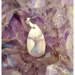 Pendentif Agate Fleur 02