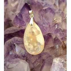 Pendentif Agate Fleur 05