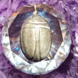 Pendentif Obsidienne Dorée 43