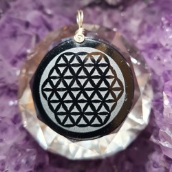 Pendentif Obsidienne noire...