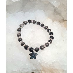 Bracelet Étoile Obsidienne...