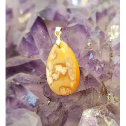 Pendentif Agate Fleur 06